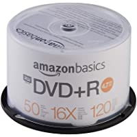 Amazon Basics - Torre de DVD-R de 4-7 GB (16x- 50 unidades)